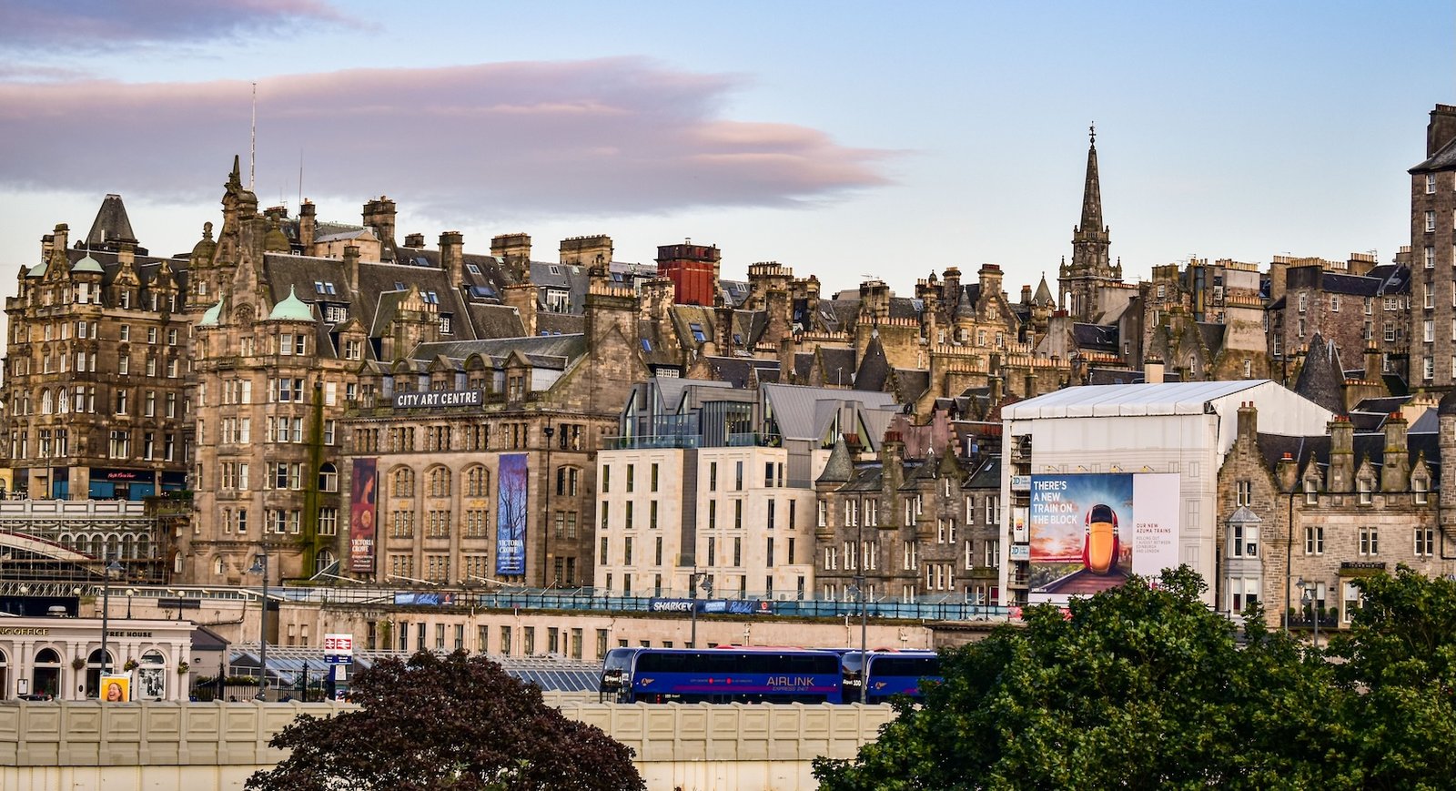 Panorama del centro storico di Edimburgo